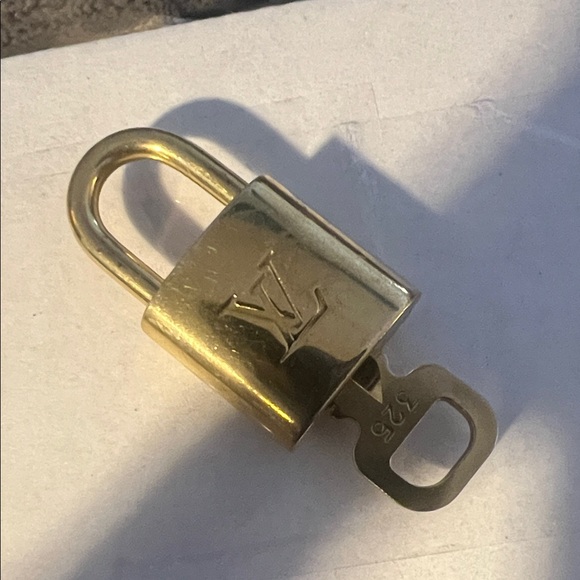 Louis Vuitton Gold Padlock and Key Set Great Condition! #325 - Picture 6 of 7
